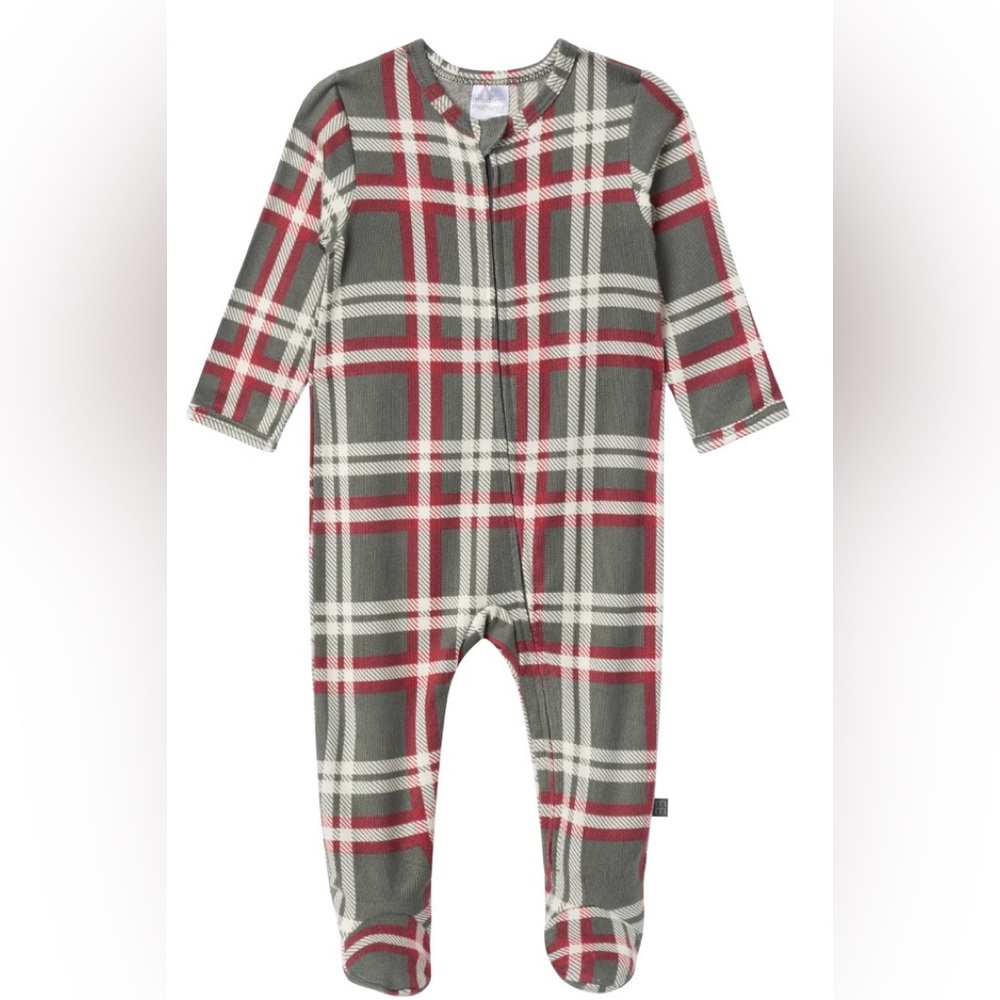 NWT gerber 0-3 months zip up footie 775